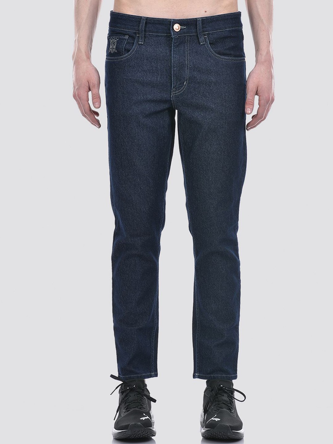 

Numero Uno Men Solid Regular Fit Sustainable Stretchable Jeans, Blue