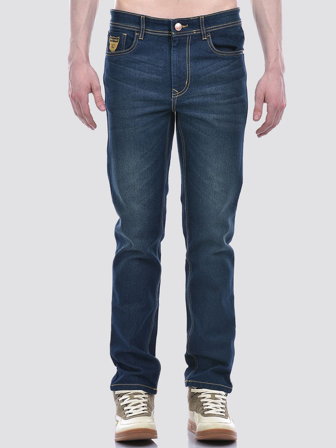 

Numero Uno Men Solid Slim Fit Sustainable Stretchable Jeans, Blue