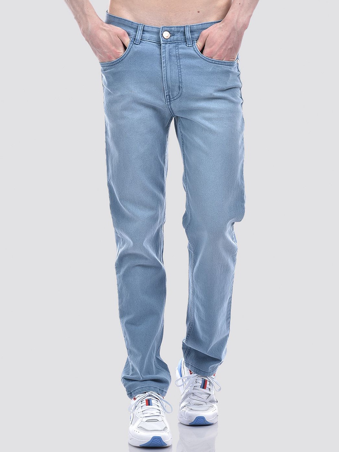 

Numero Uno Men Solid Slim Fit Sustainable Stretchable Jeans, Blue