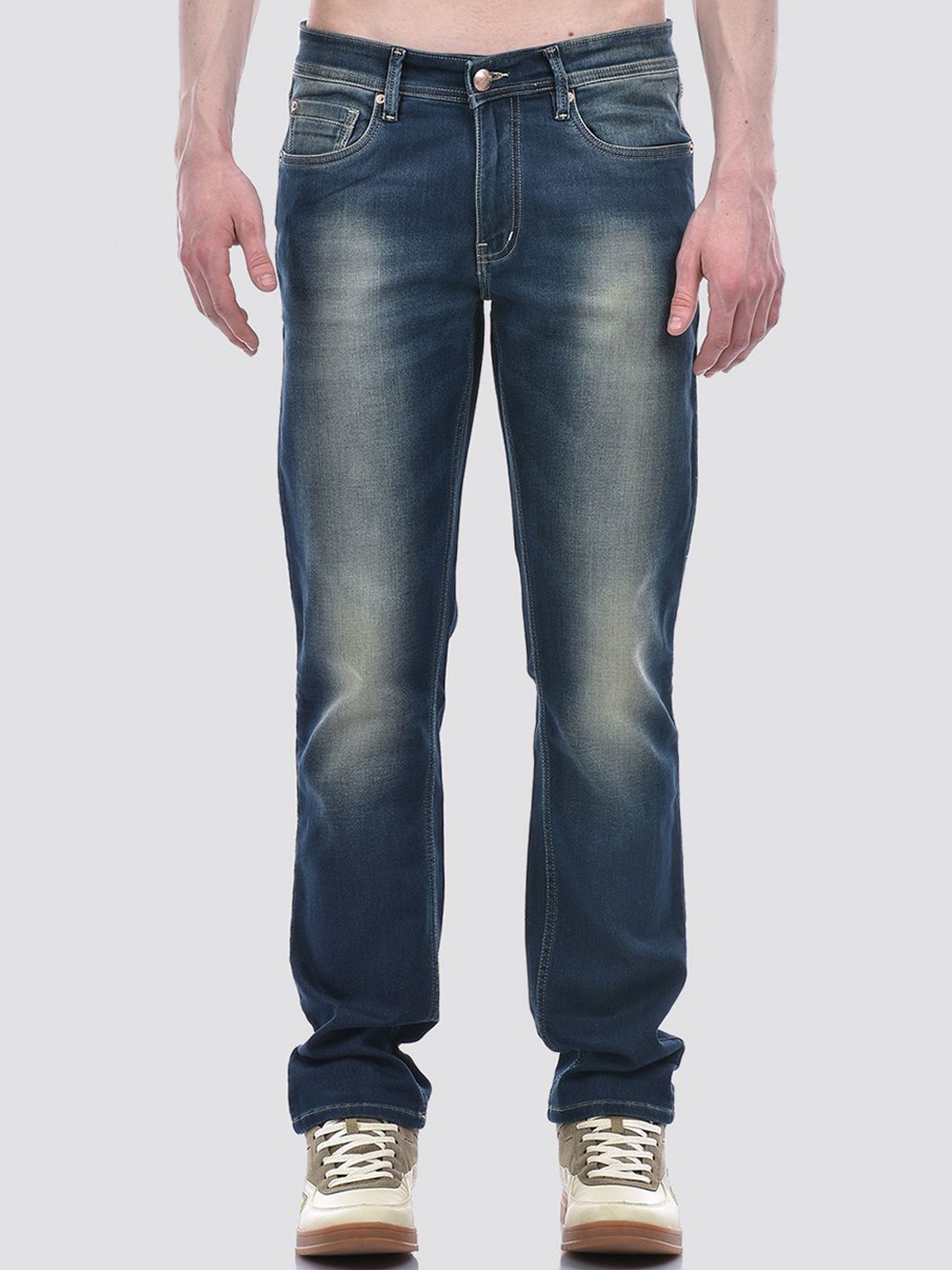 

Numero Uno Men Solid Straight Fit Sustainable Stretchable Jeans, Blue