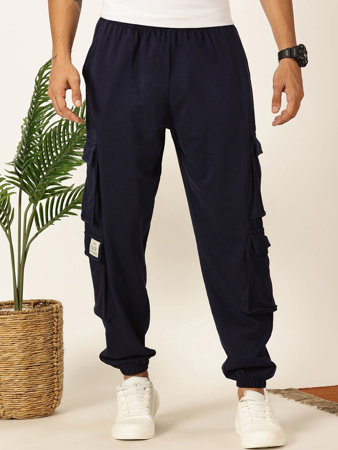 

Thomas Scott Men Relaxed Fit Joggers, Blue