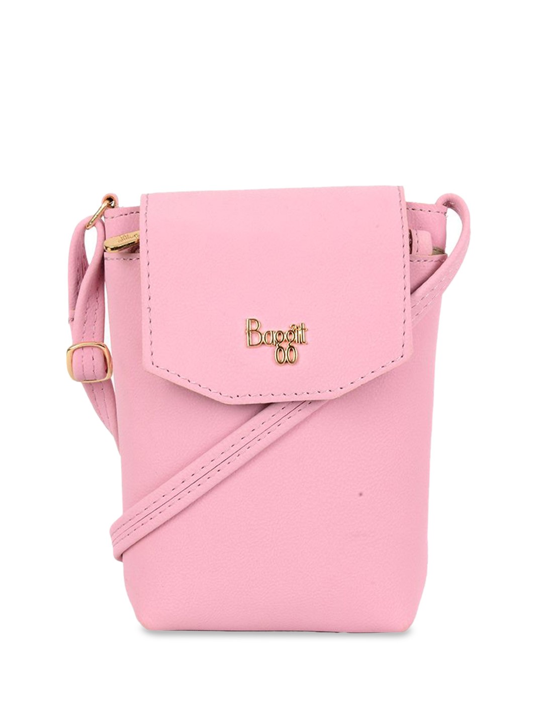 

Baggit PU Structured Sling Bag with Tasselled, Pink
