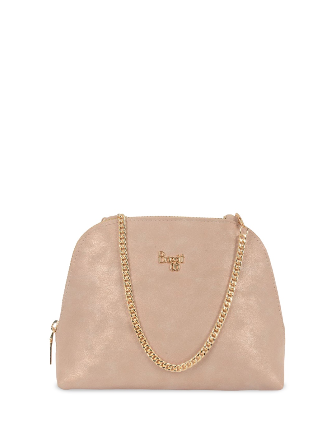 

Baggit PU Structured Sling Bag, Pink