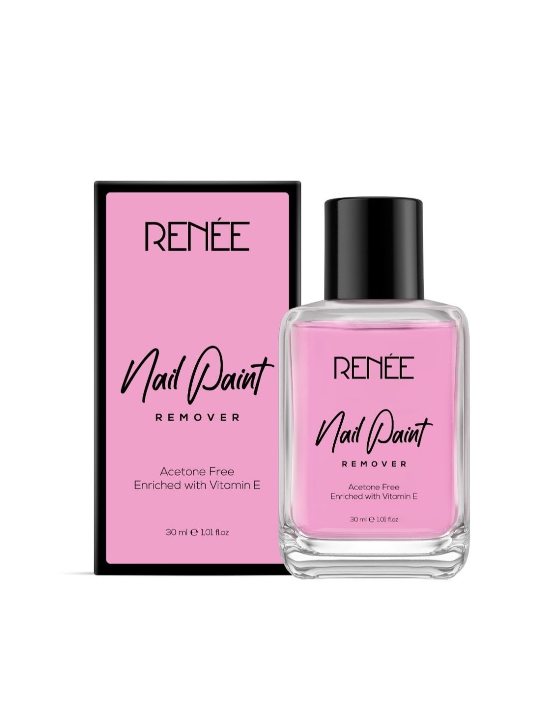 

Renee Acetone Free Nail Paint Remover With Vitamin E - 30ml, Pink