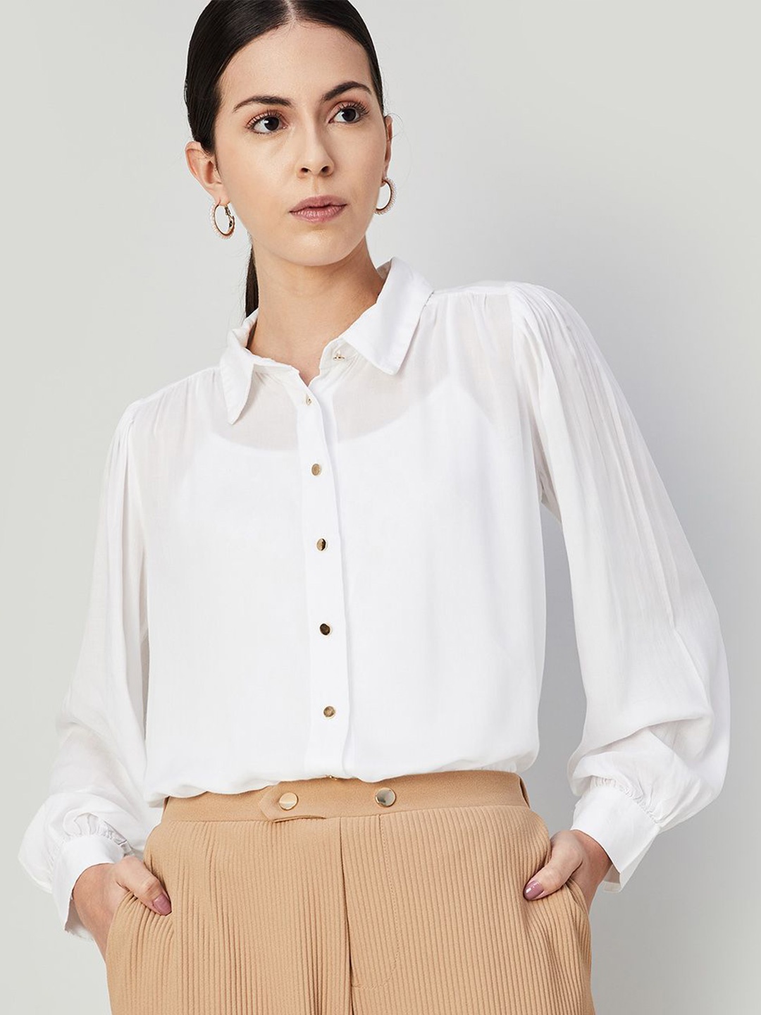 

CODE by Lifestyle Women Off White Top