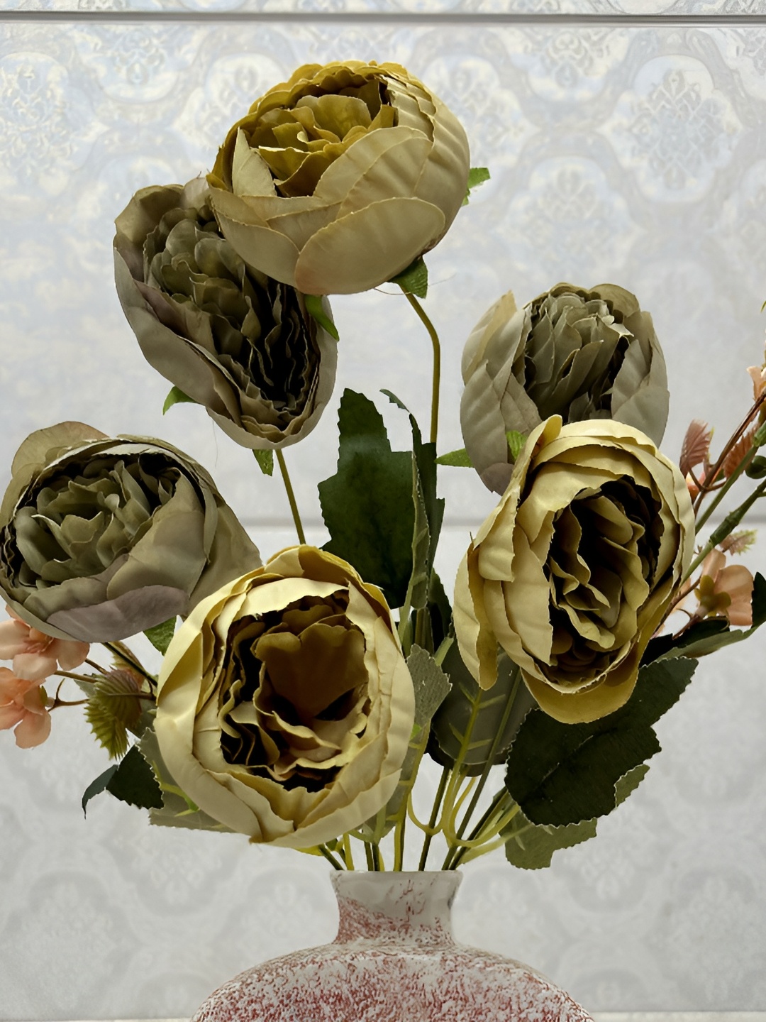 

Dekorly Green Peony Flowers Bouquets