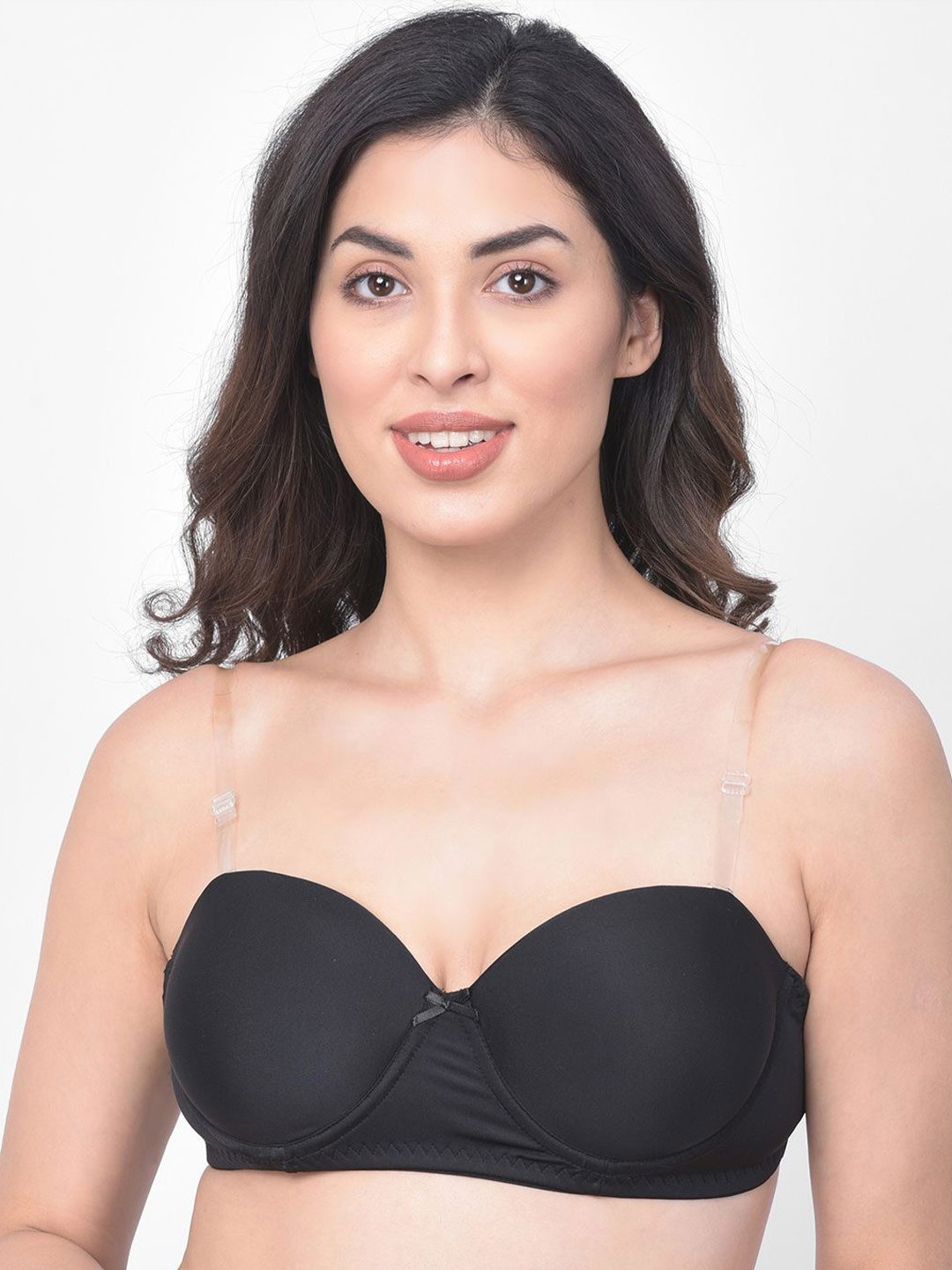 

Clovia Full Coverage Underwired Lightly Padded T-shirt Bra, Black