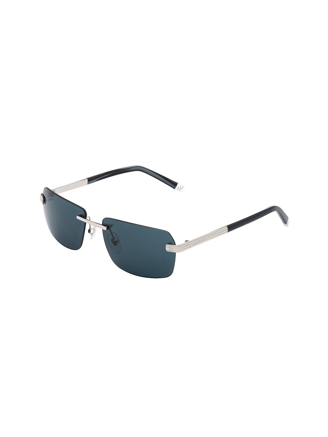 

VANDERBILT NEW YORK Blue UV Protected Rectangle Rimless Sunglasses- Atlanta