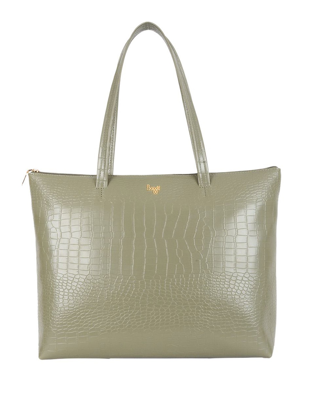 

Baggit Women PU Textured Laptop Bag, Green