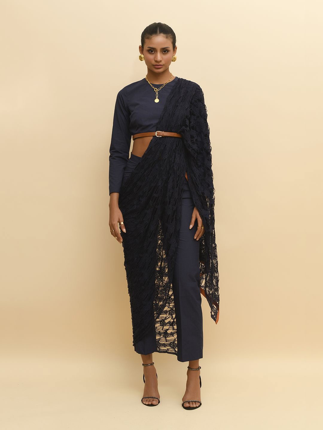 

R.Y by Rishi and Vibhuti Pant Saree, Blue