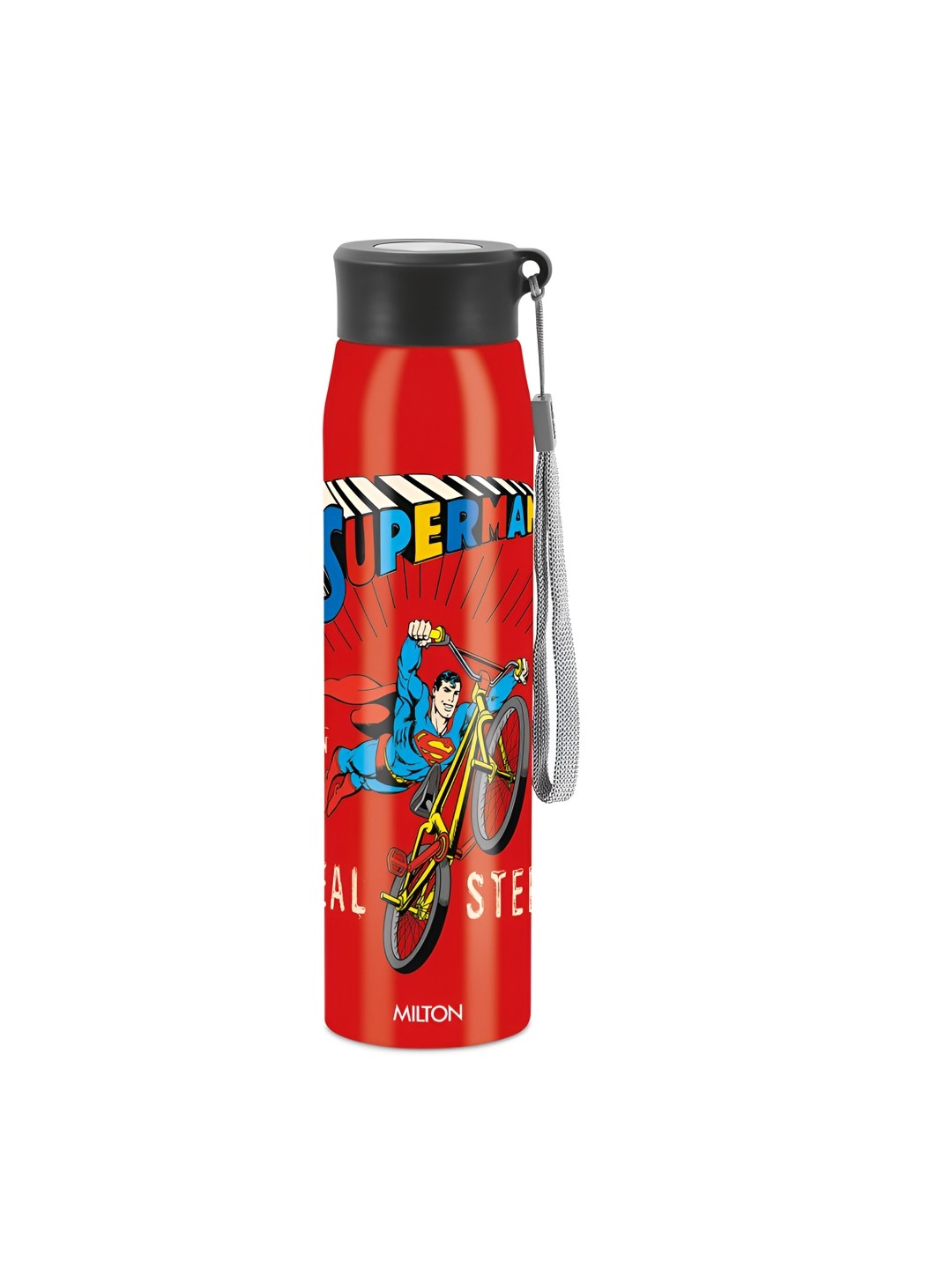 

Milton Kids RED Superheroes Handy Design 850 SS Leak Proof Water Bottle 780 ml