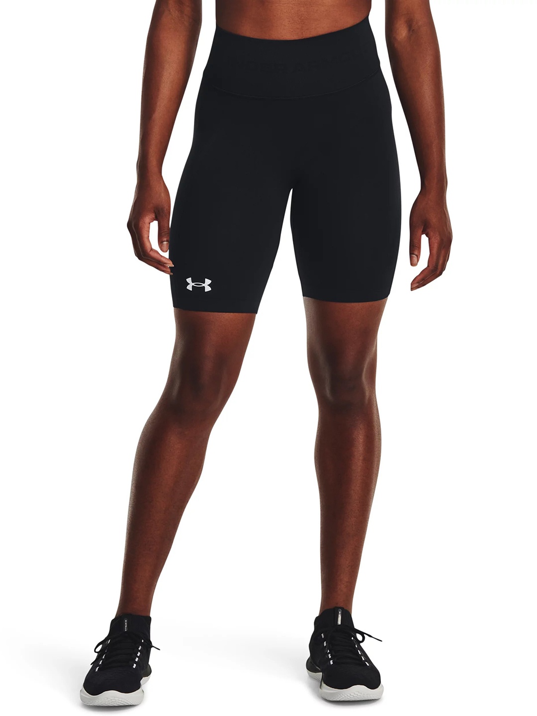 

UNDER ARMOUR Women Skinny Fit Training or Gym Vanish Seamless Sports Shorts, Black