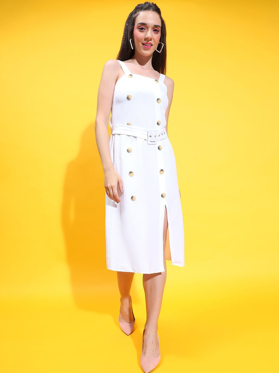 

Oxolloxo Sheath Midi Dress, White