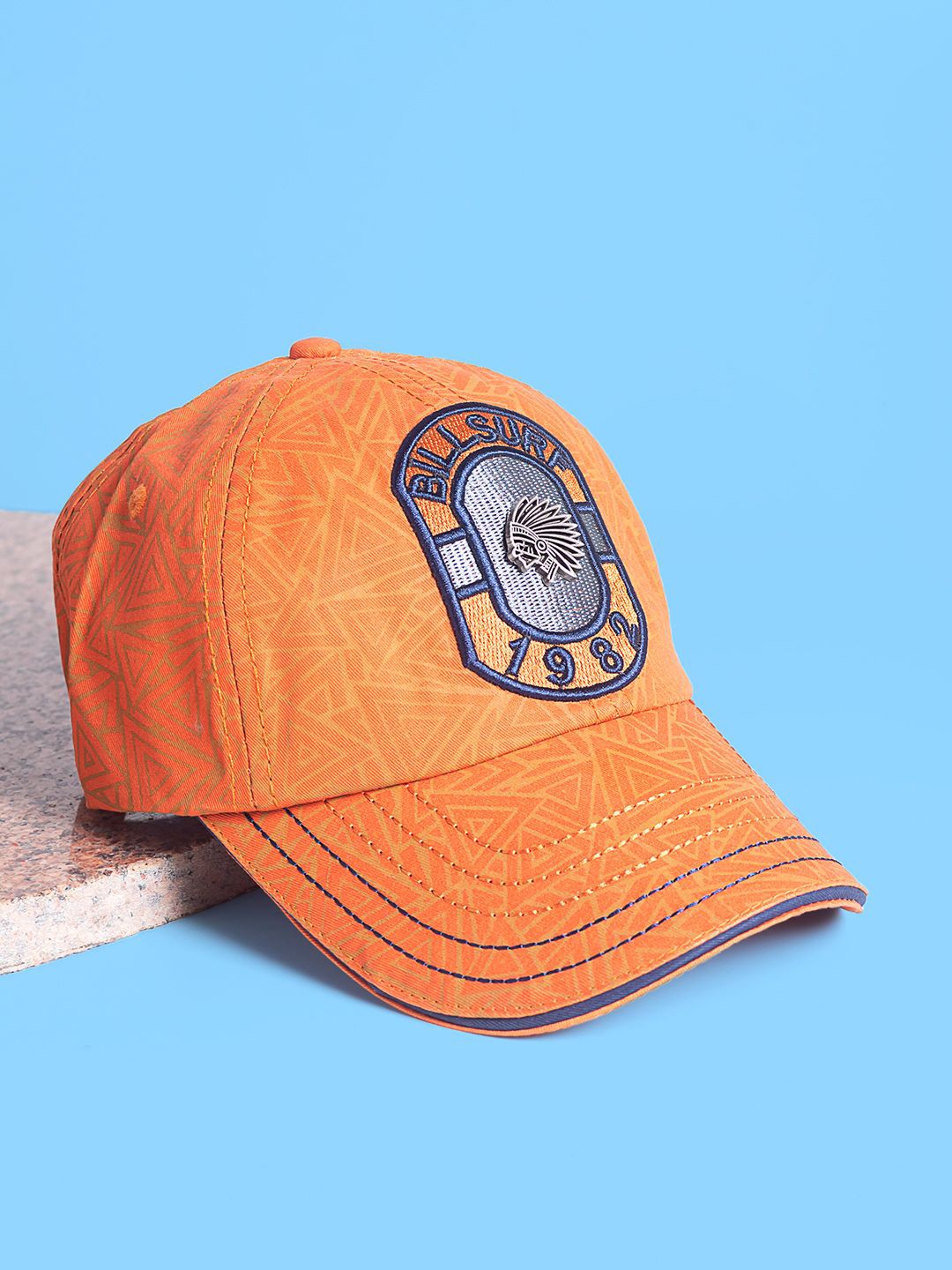 

Golden Peacock Unisex Printed Baseball Cap, Orange