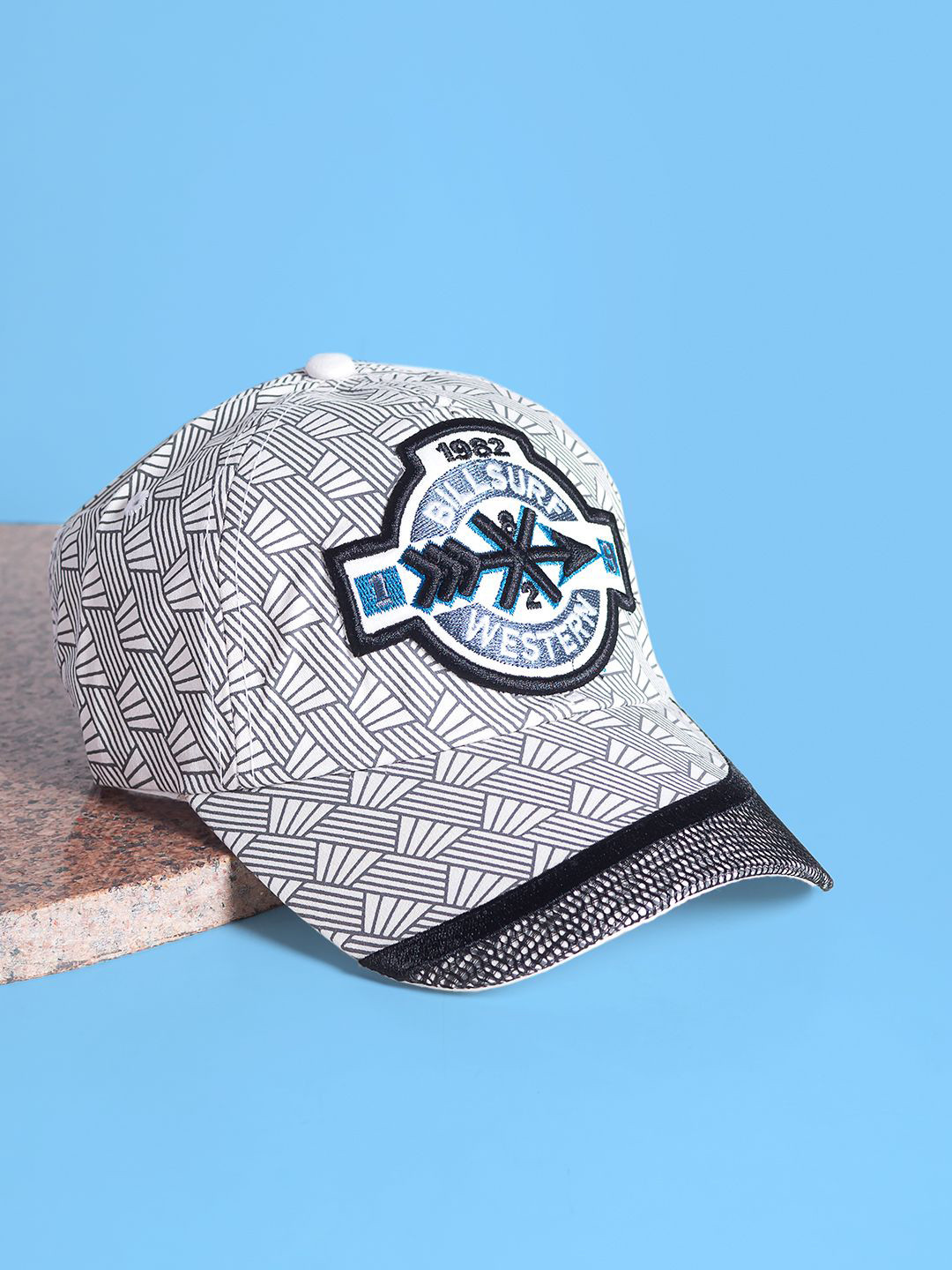 

Golden Peacock Unisex Printed Baseball Cap, White