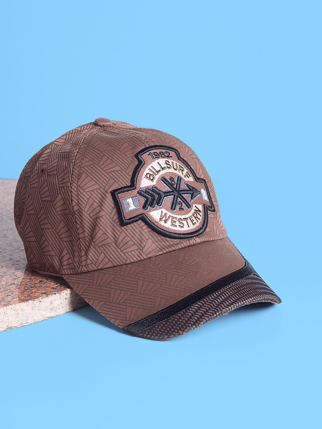 

Golden Peacock Unisex Printed Baseball Cap, Brown