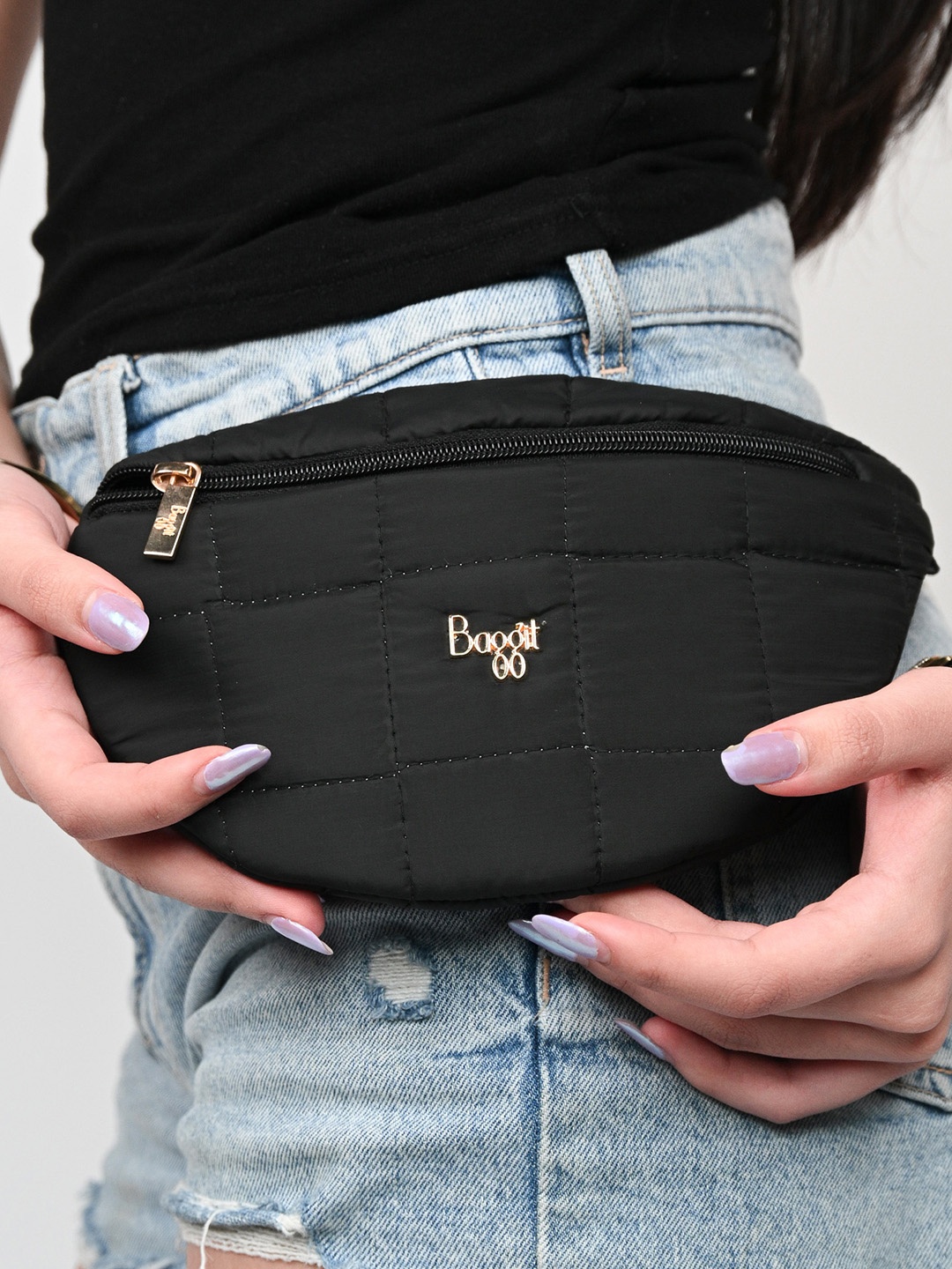 

Baggit Black Soft Waist Pouch