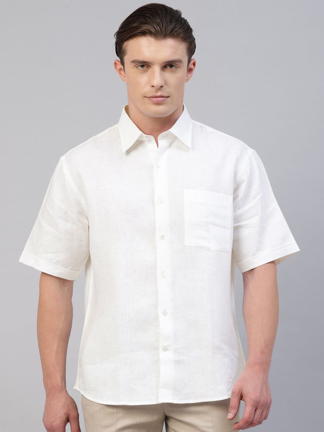 

Givo Men Smart Opaque Casual Shirt, White