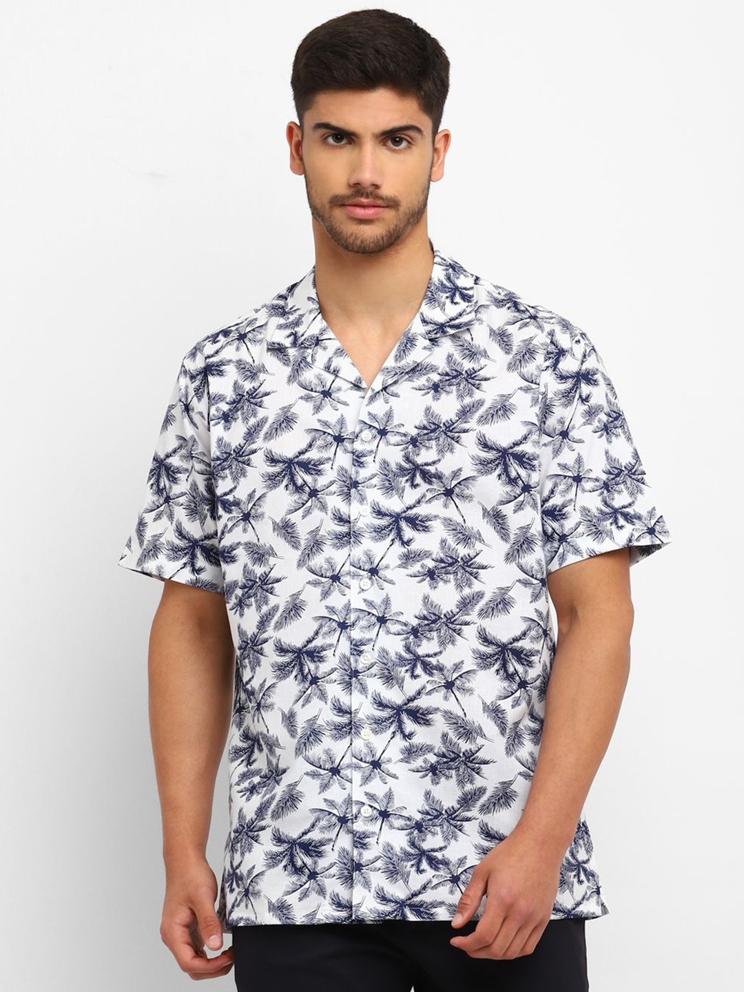 

Givo Men Smart Opaque Printed Casual Shirt, Blue