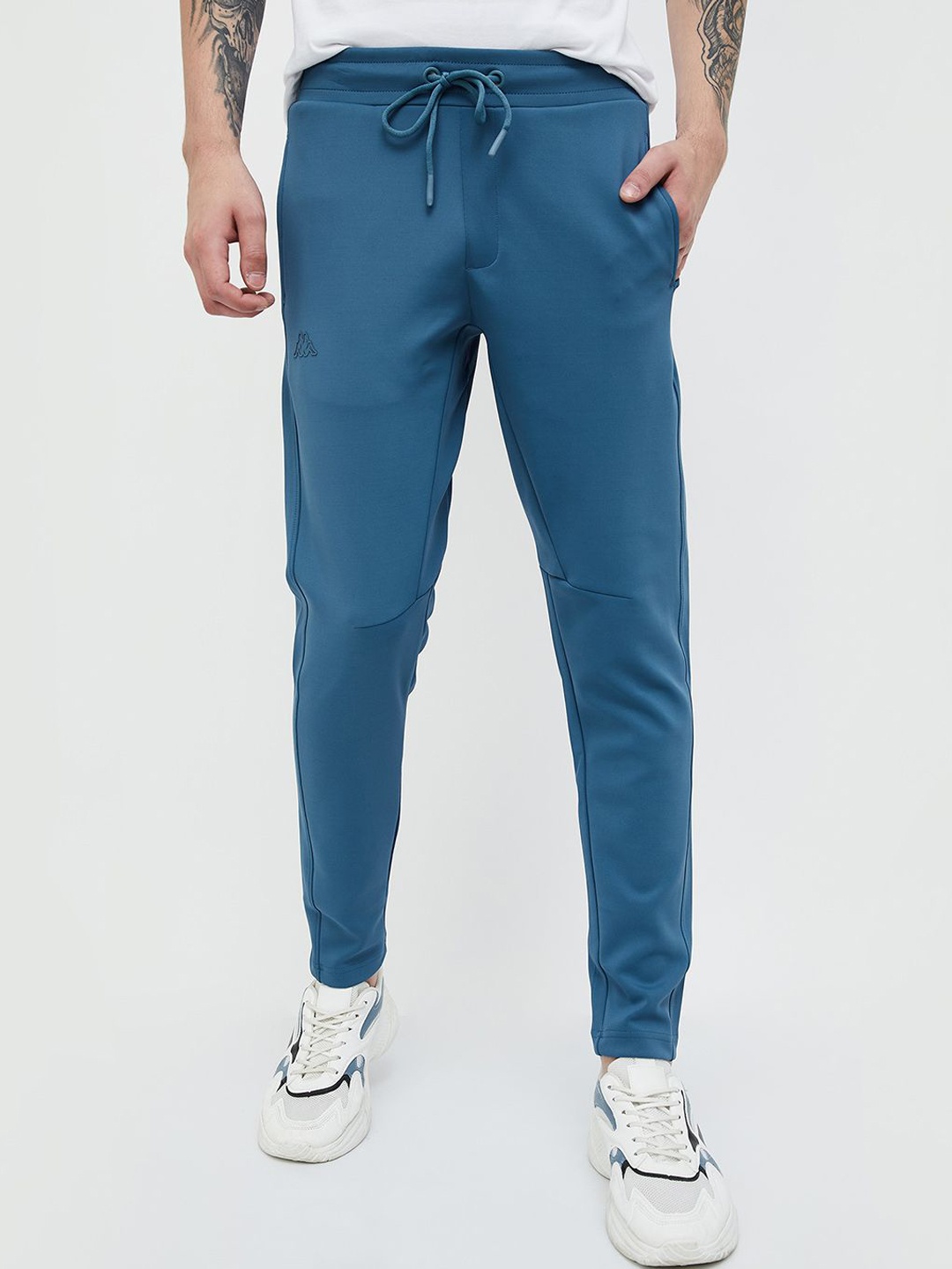 

Kappa Men Mid-Rise Track Pants, Teal