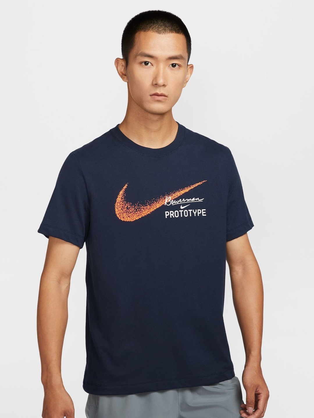 

Nike Men's Dri-FIT Running T-Shirt, Black