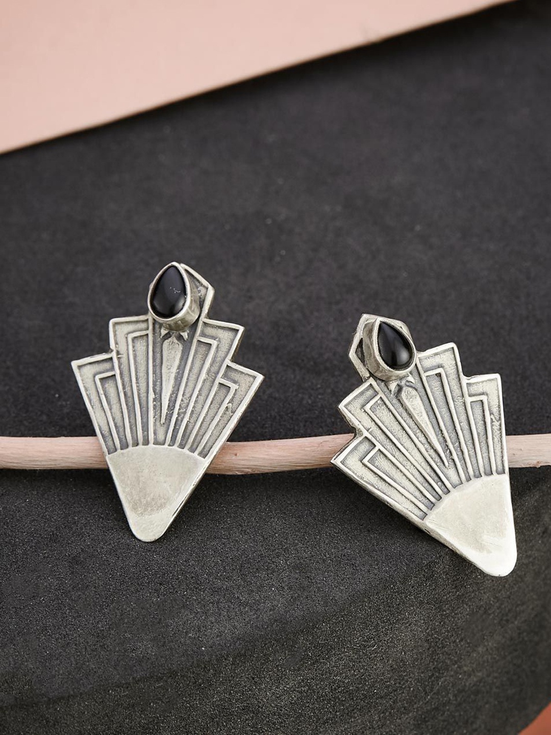 

Fabindia Contemporary Studs Earrings, Silver