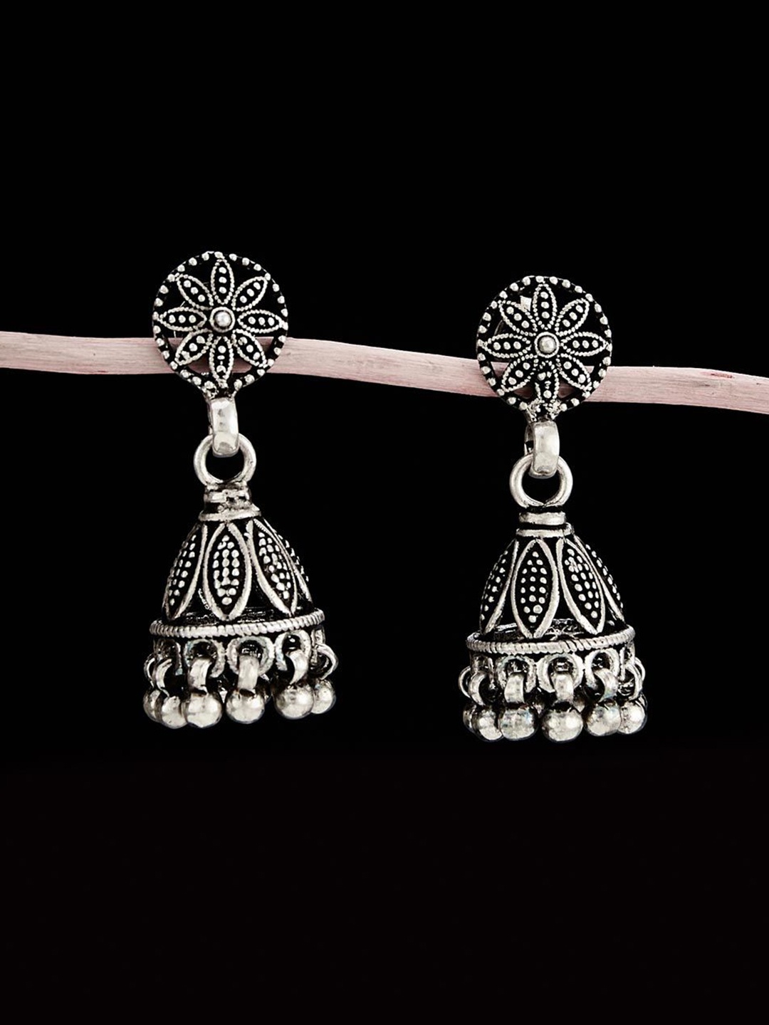 

Fabindia Silver Dome Shaped Jhumkas