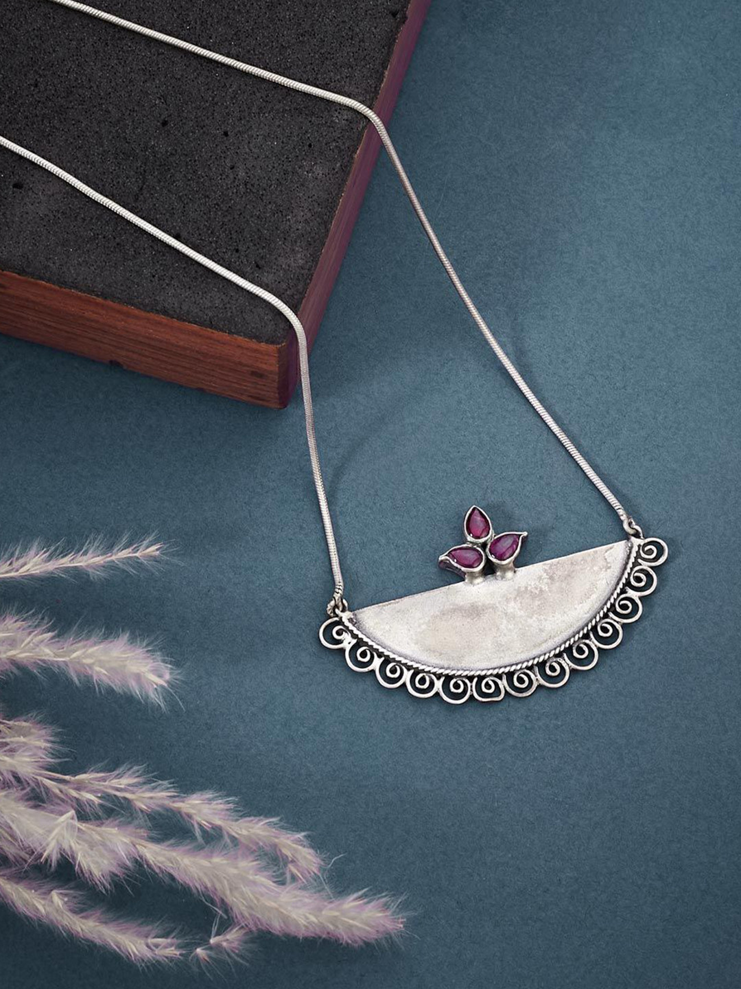 

Fabindia Silver-Plated Long Necklace