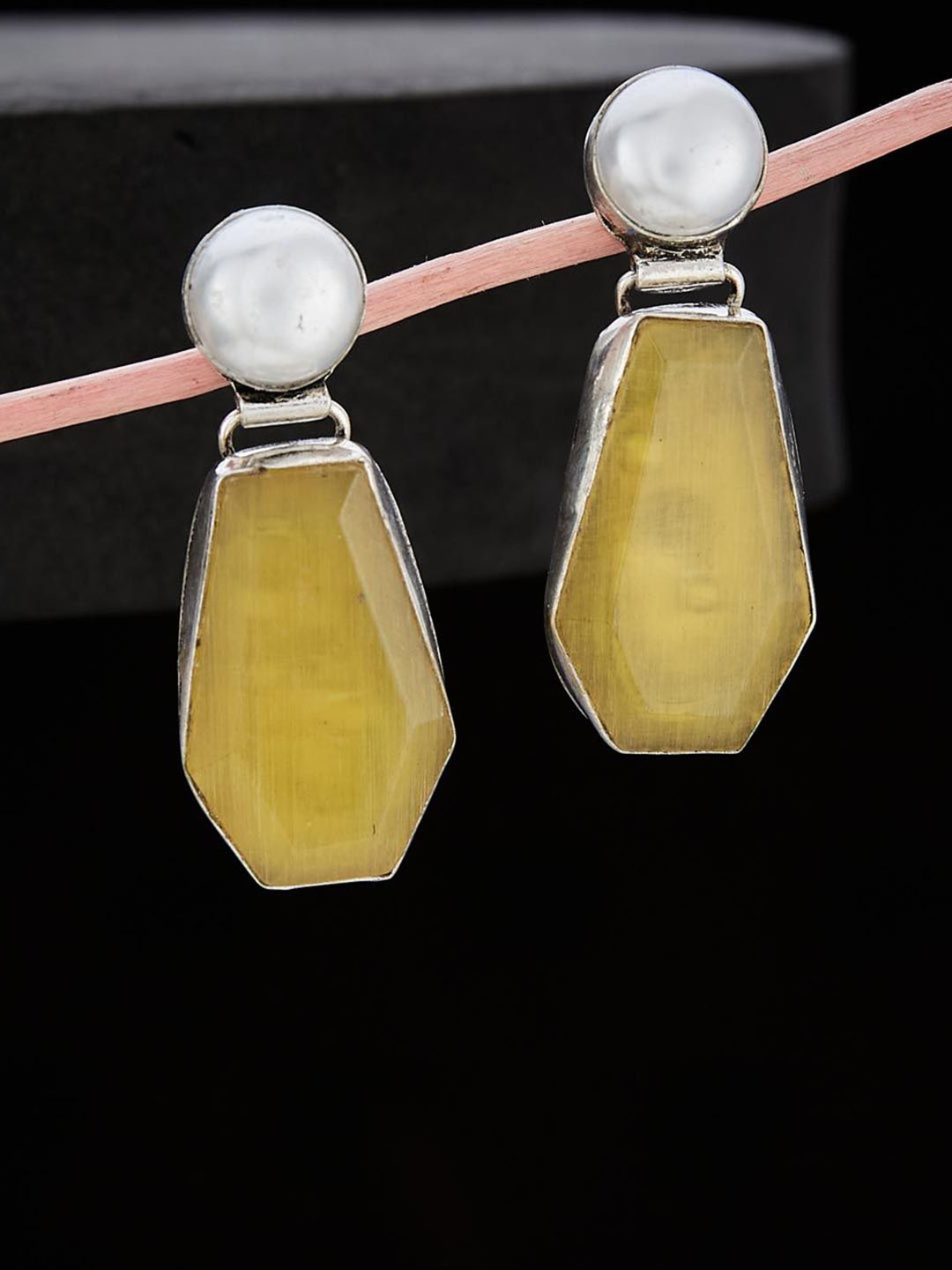 

Fabindia Contemporary Drop Earrings, Silver
