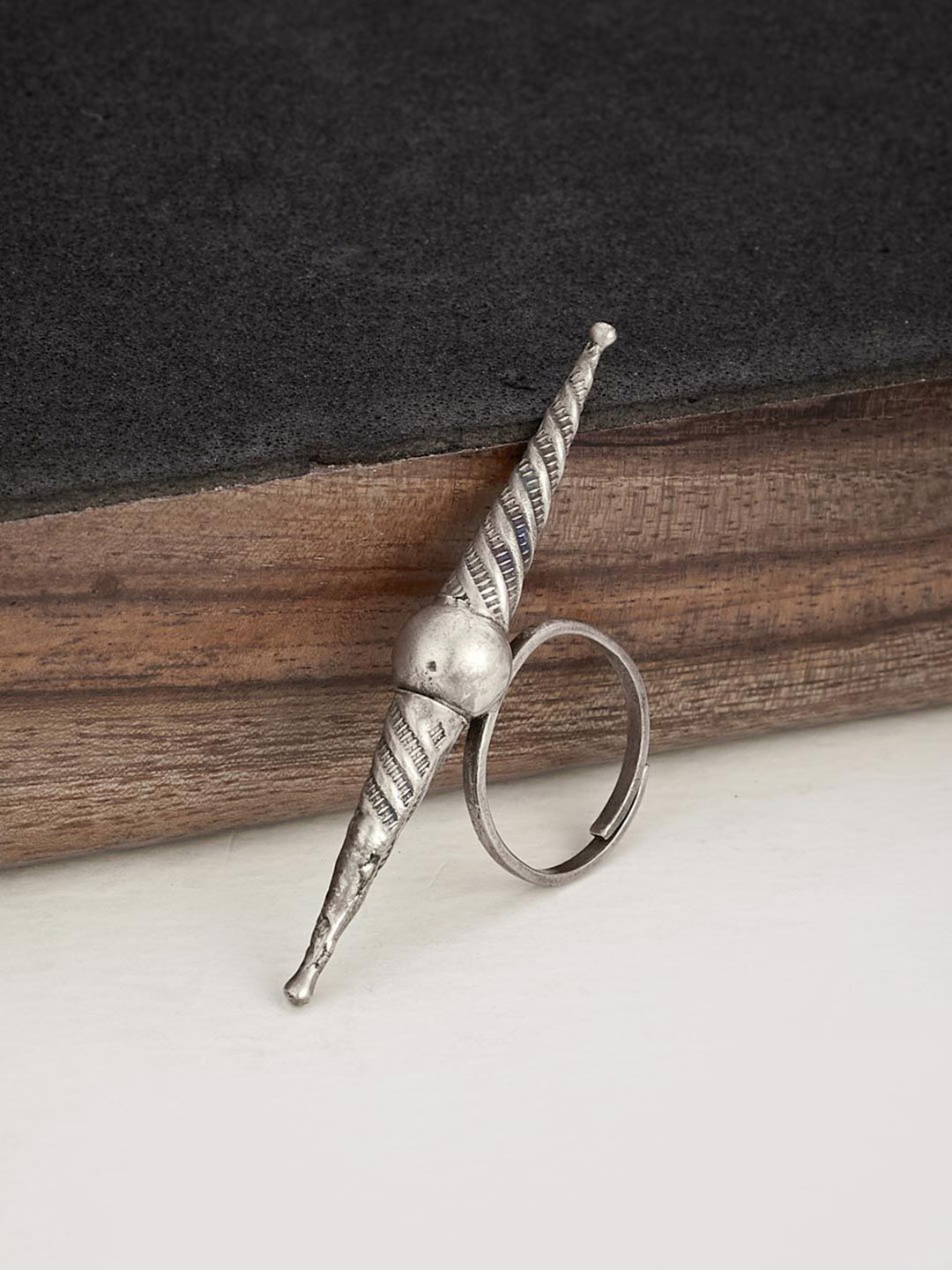 

Fabindia Silver-Plated Finger Ring