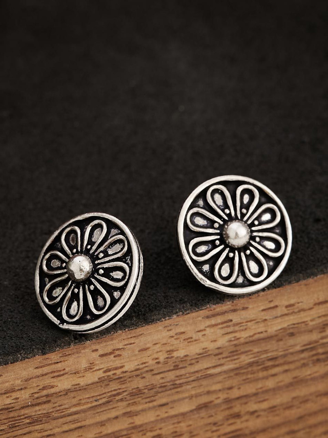 

Fabindia Silver-Plated Studs Earrings