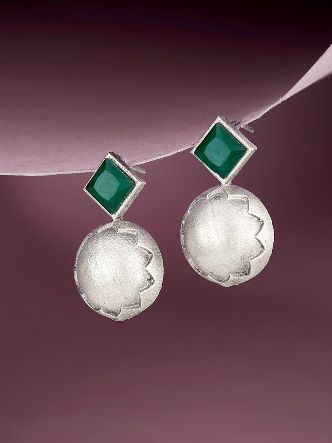 

Fabindia Contemporary Drop Earrings, Silver