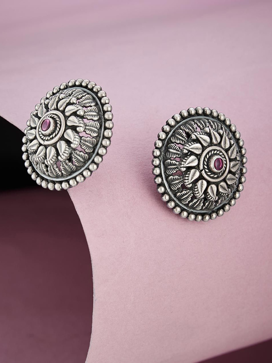 

Fabindia Contemporary Studs Earrings, Silver
