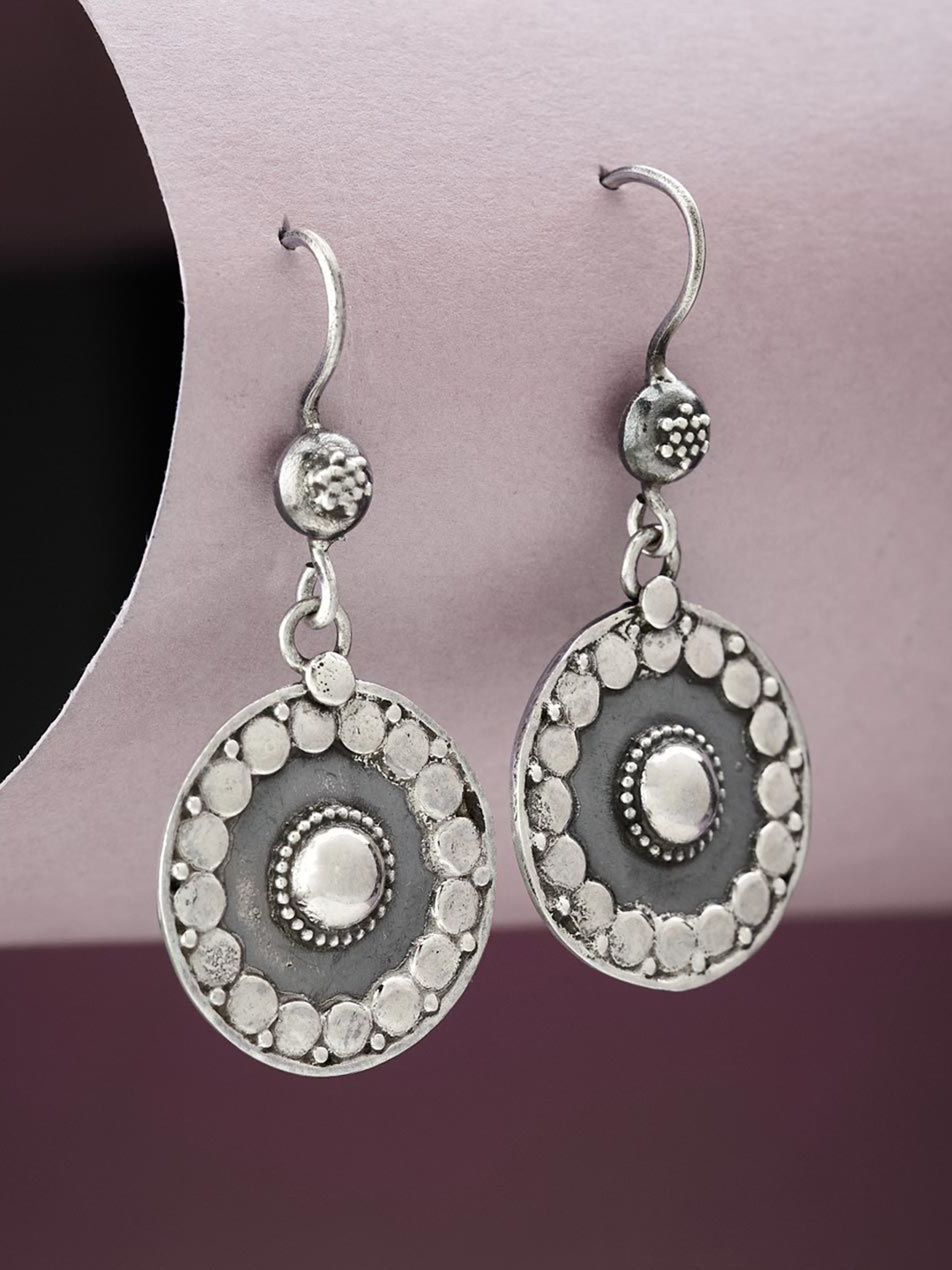 

Fabindia Silver-Plated Contemporary Studs Earrings