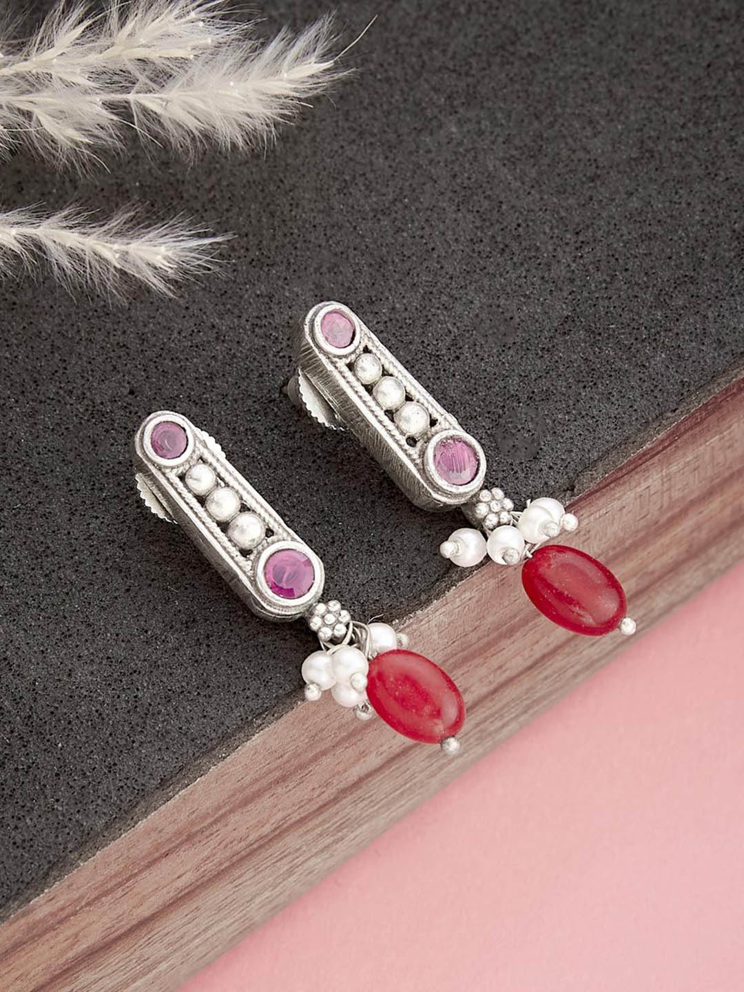 

Fabindia Contemporary Drop Earrings, Silver