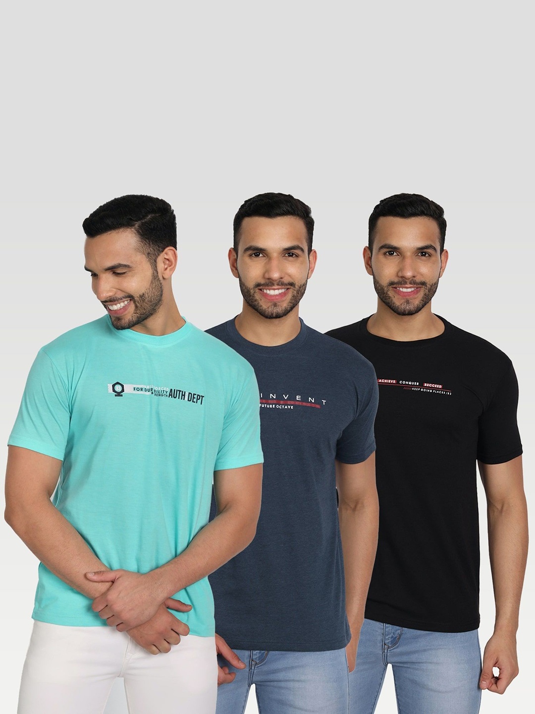 

ZEFFIT Men Typography 3 Pockets T-shirt, Multi