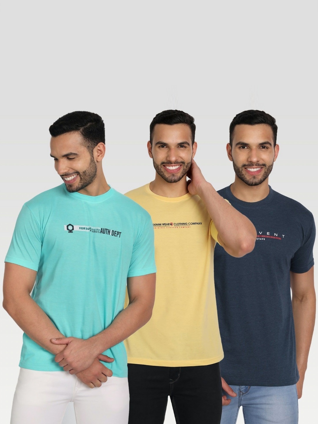 

ZEFFIT Men 3 V-Neck Pockets T-shirt, Multi