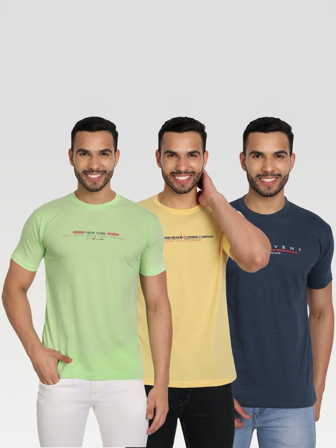 

ZEFFIT Men 3 Applique T-shirt, Multi