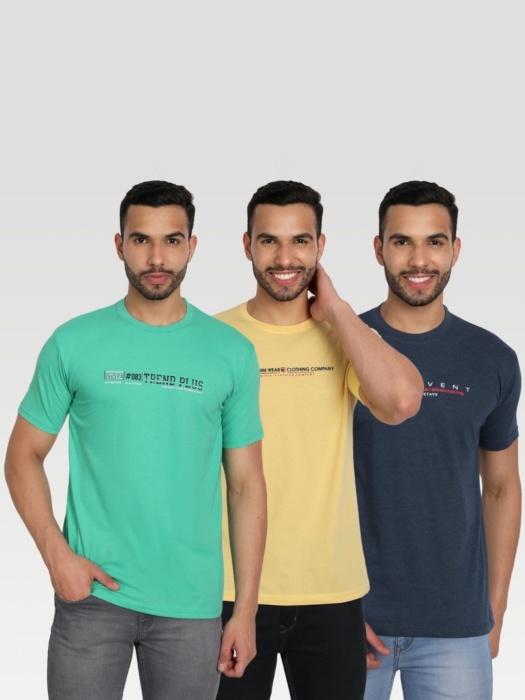 

ZEFFIT Men Typography 3 Applique T-shirt, Multi