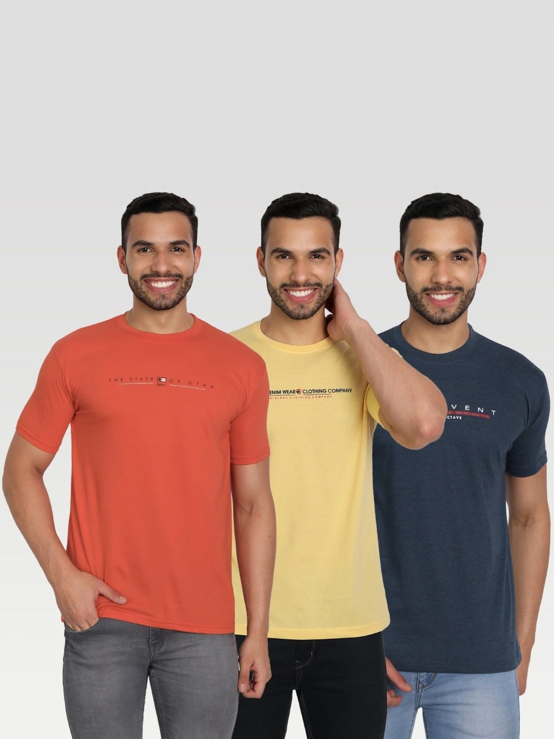 

ZEFFIT Men 3 Applique T-shirt, Multi