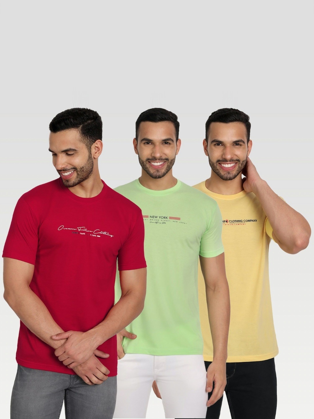 

ZEFFIT Men Typography 3 Pockets T-shirt, Multi