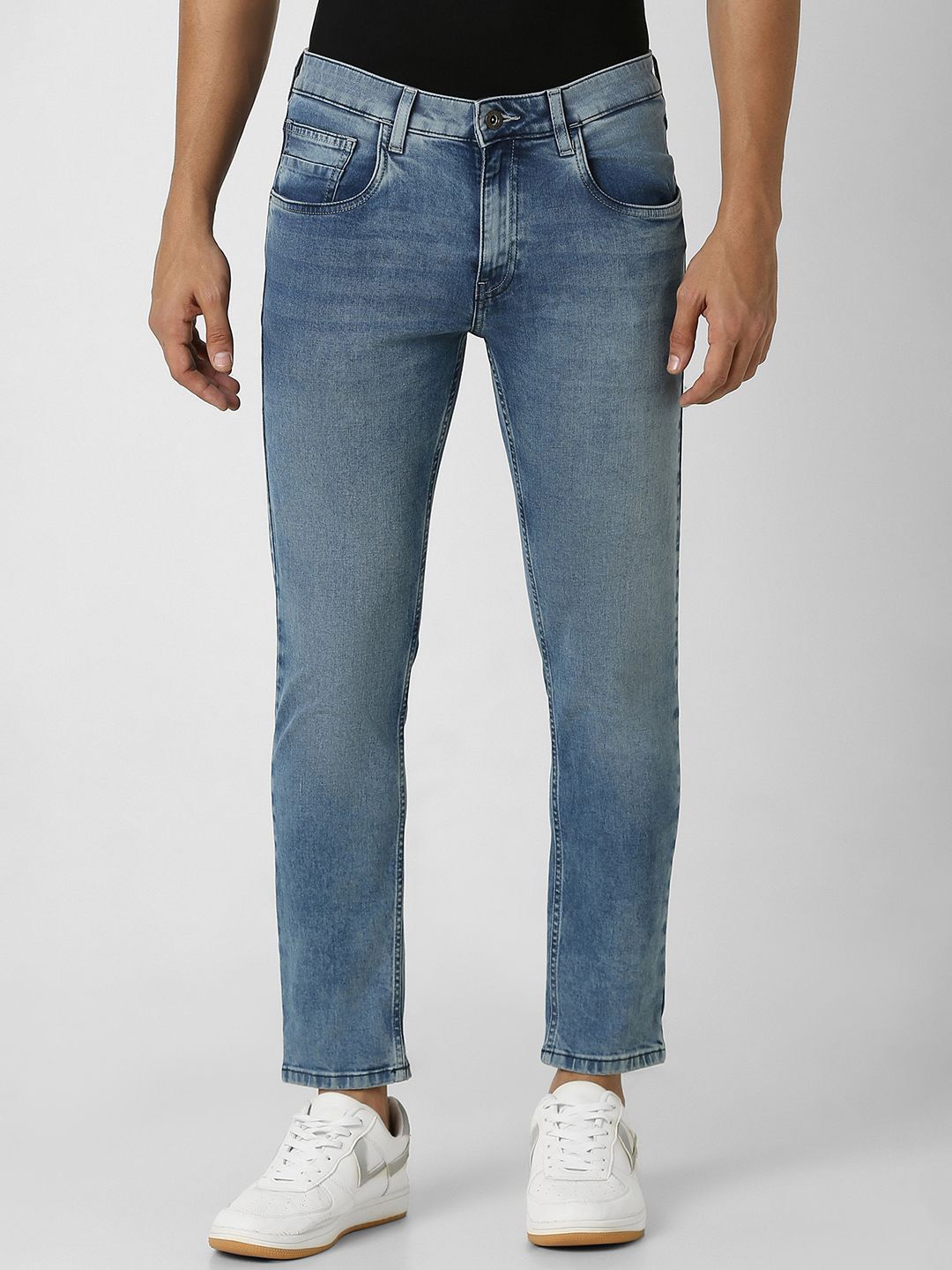

VAN HEUSEN DENIM LABS Men Slim Fit Heavy Fade Jeans, Blue