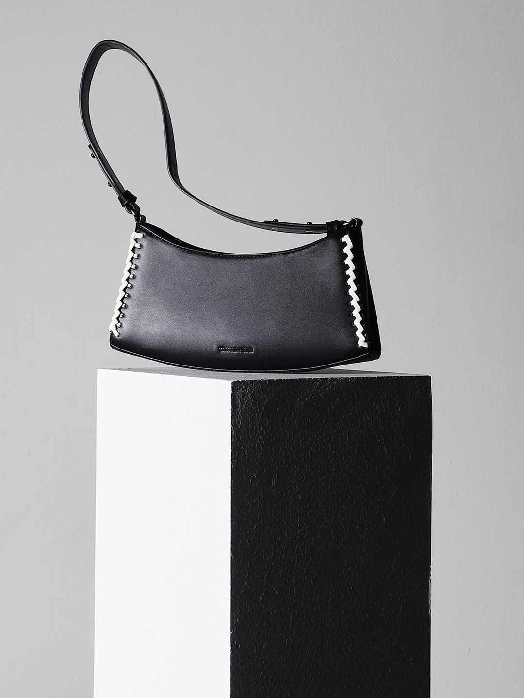 

Van Heusen Woman PU Half Moon Hobo Bag, Black