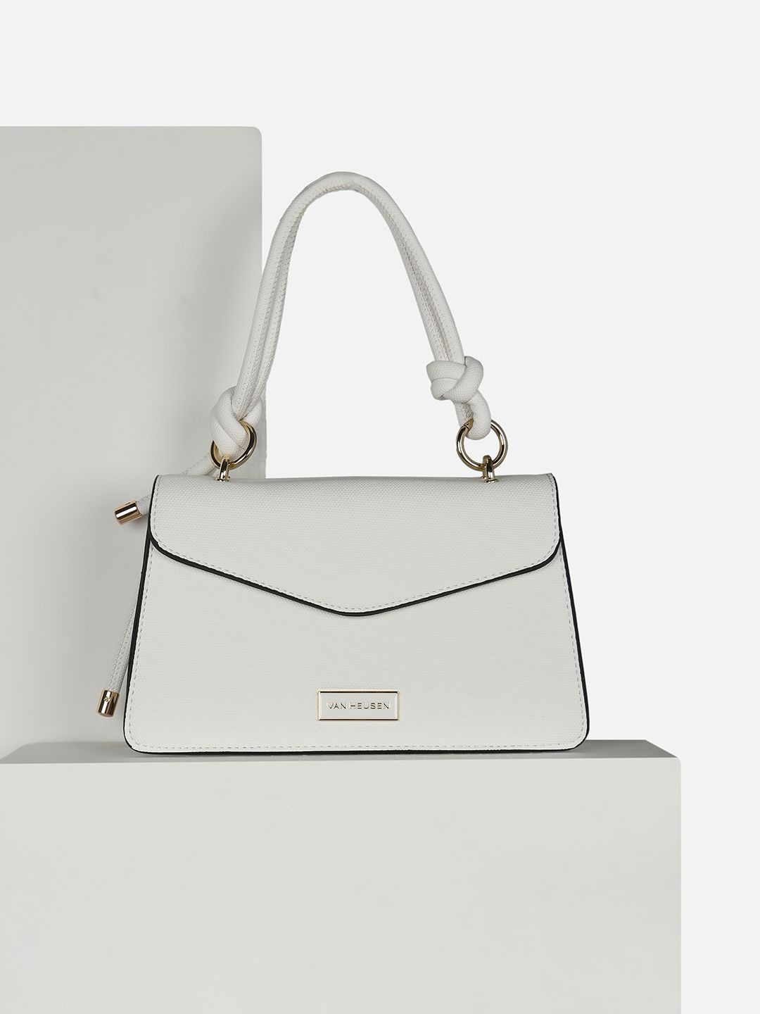 

Van Heusen Woman PU Structured Handheld Bag, White