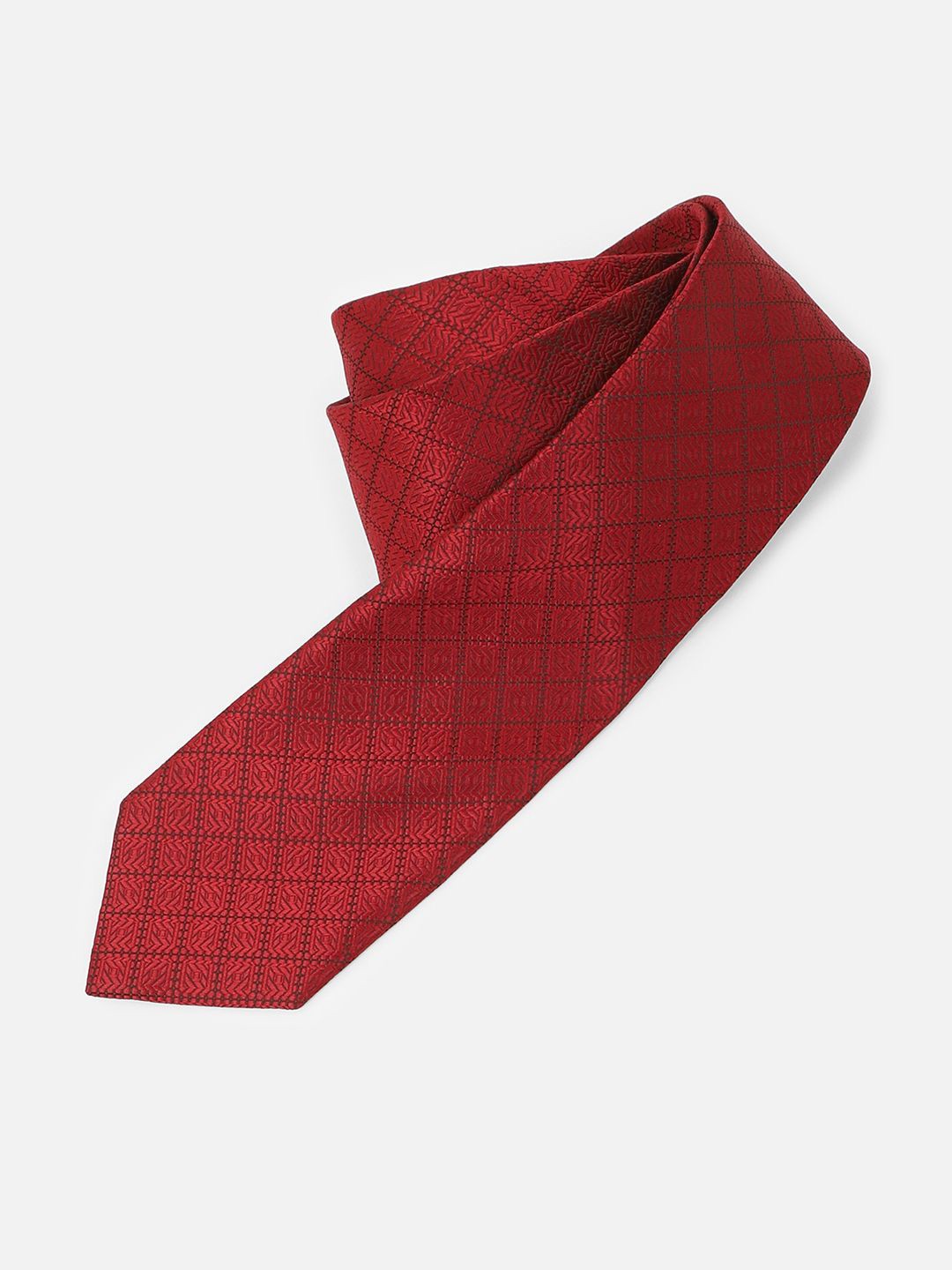 

Van Heusen Men Woven Design Broad Tie, Red