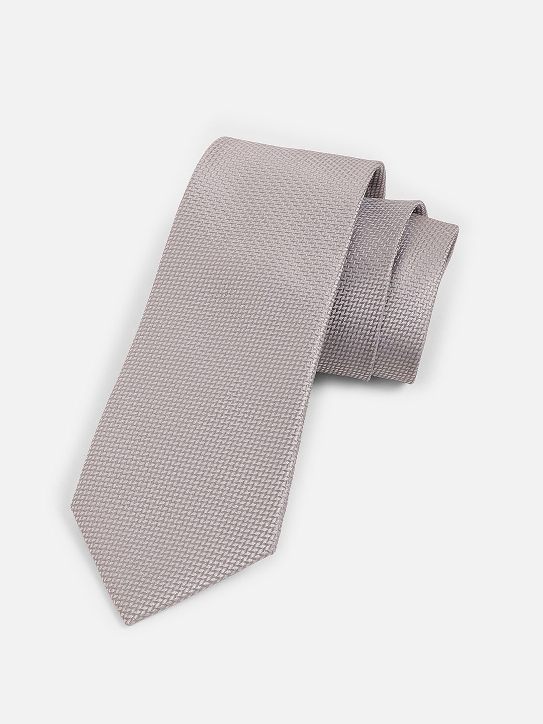 

Van Heusen Men Woven Design Skinny Tie, Grey
