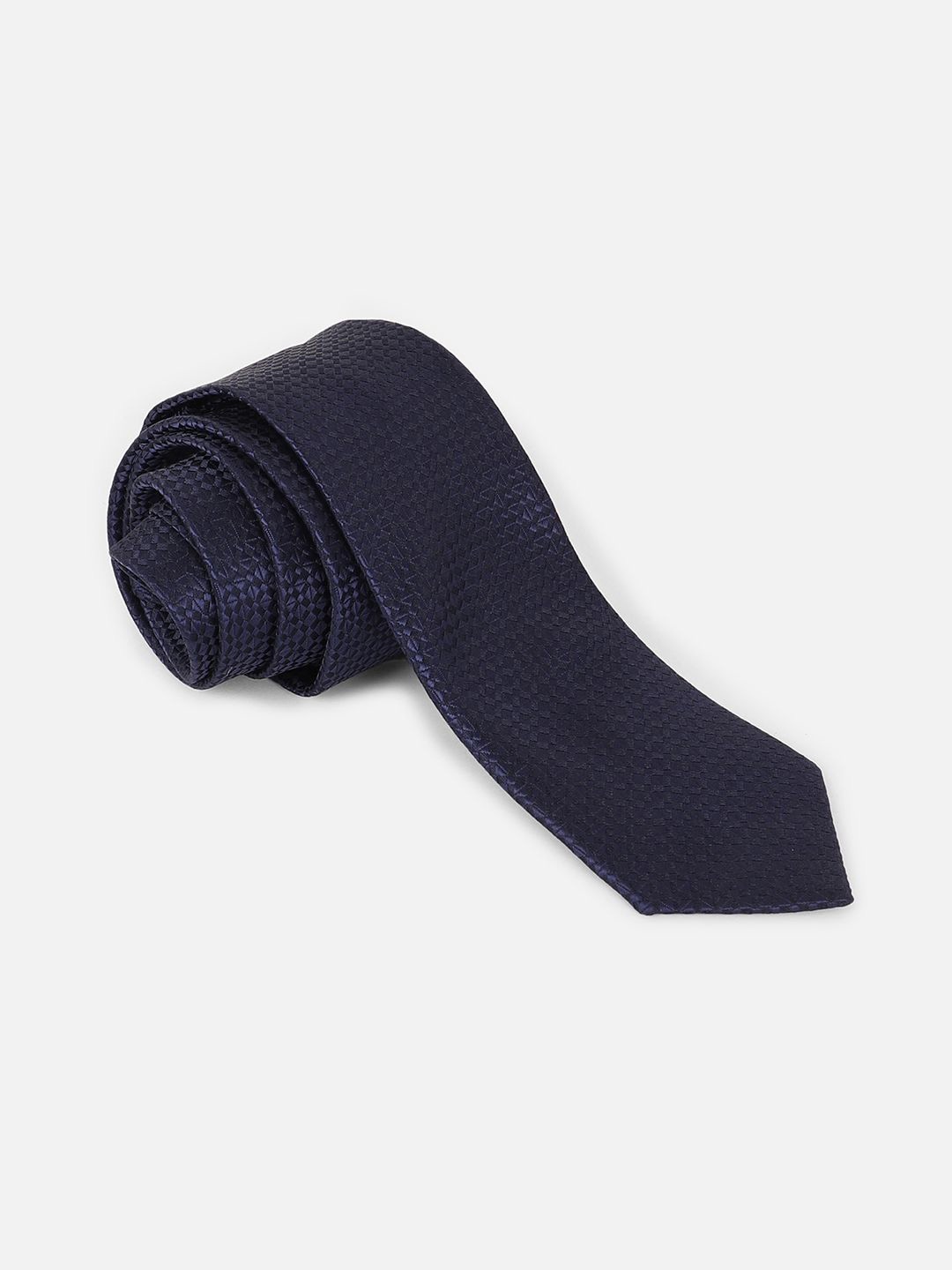 

Van Heusen Men Woven Design Skinny Tie, Navy blue