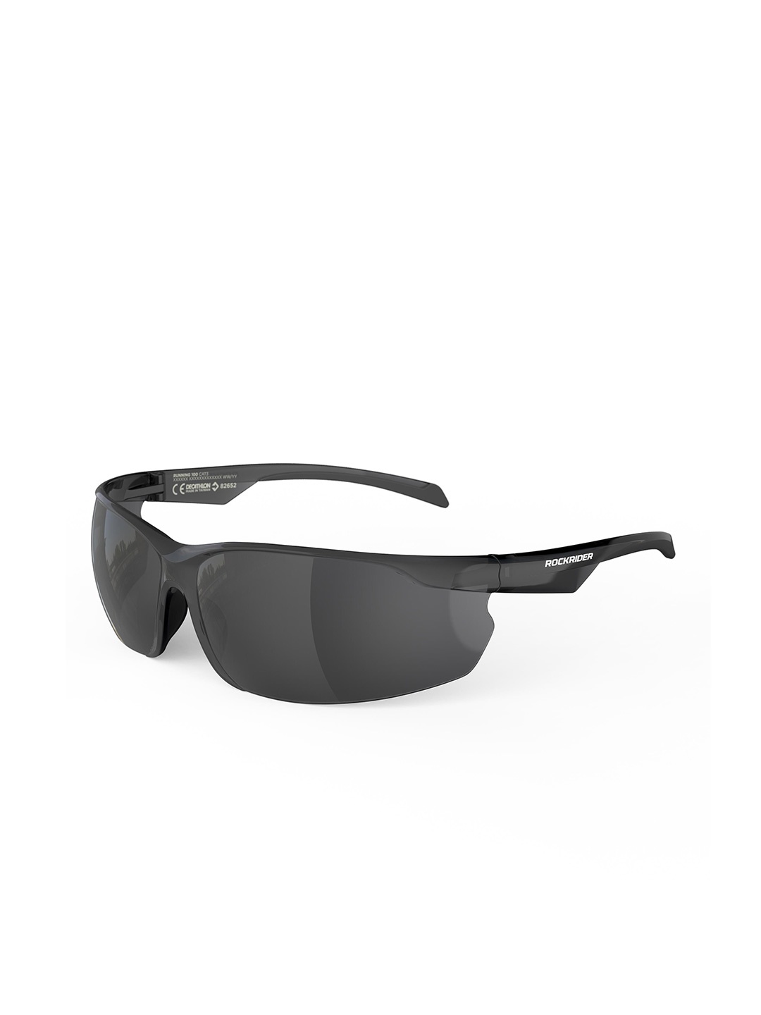 

ROCKRIDER By Decathlon Men Rectangle Sunglasses, Black