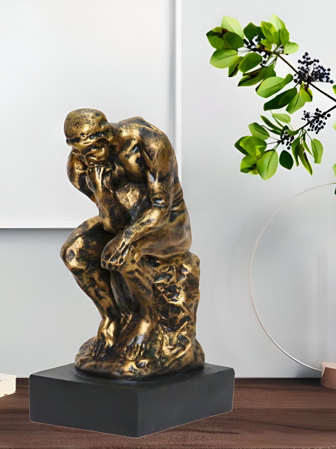 

BECKON VENTURE Gold-Toned Human Sculpture Figurine Showpiece