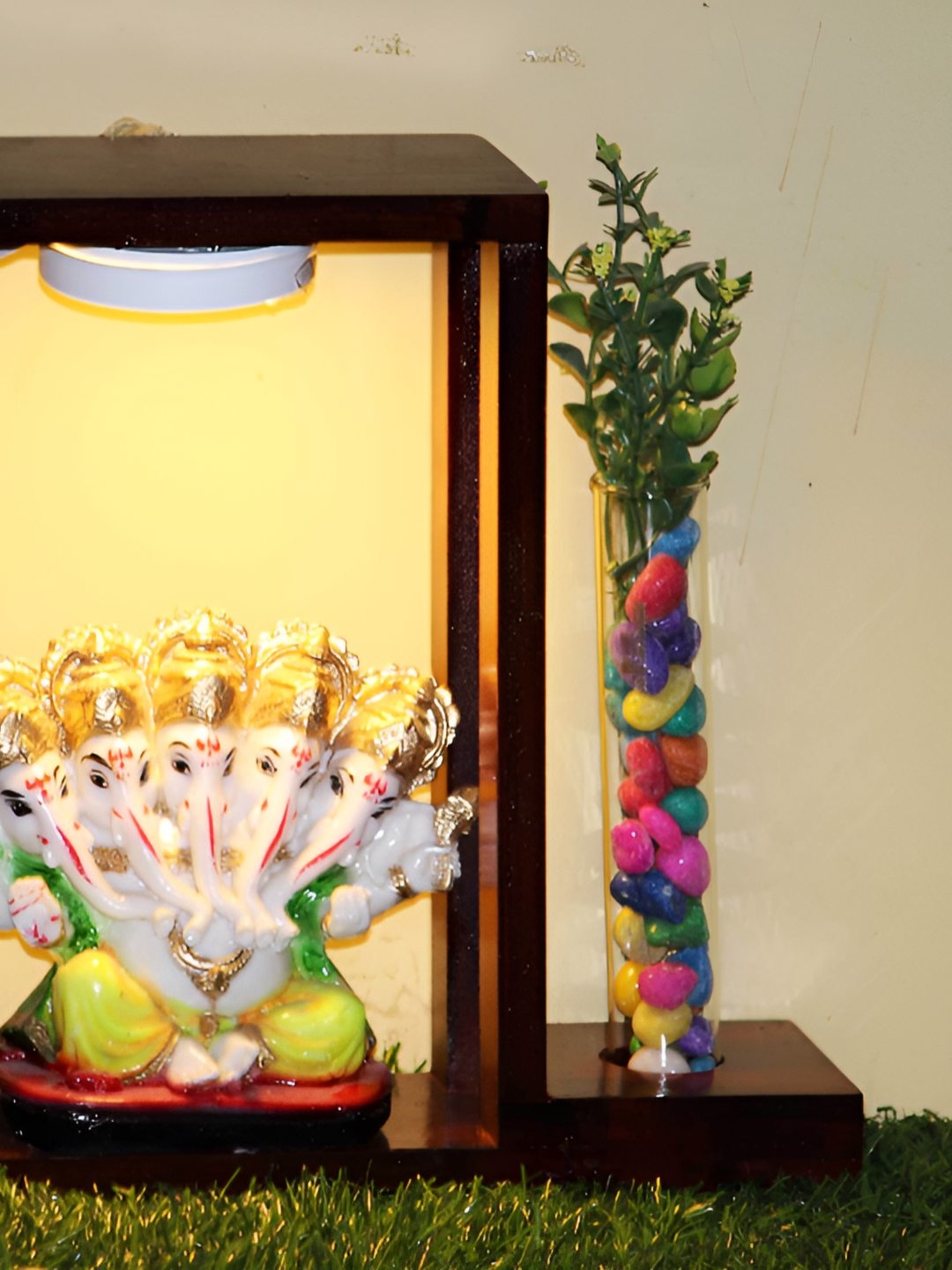 

BECKON VENTURE White Religious Idol Lord Ganesh Statue Showpiece